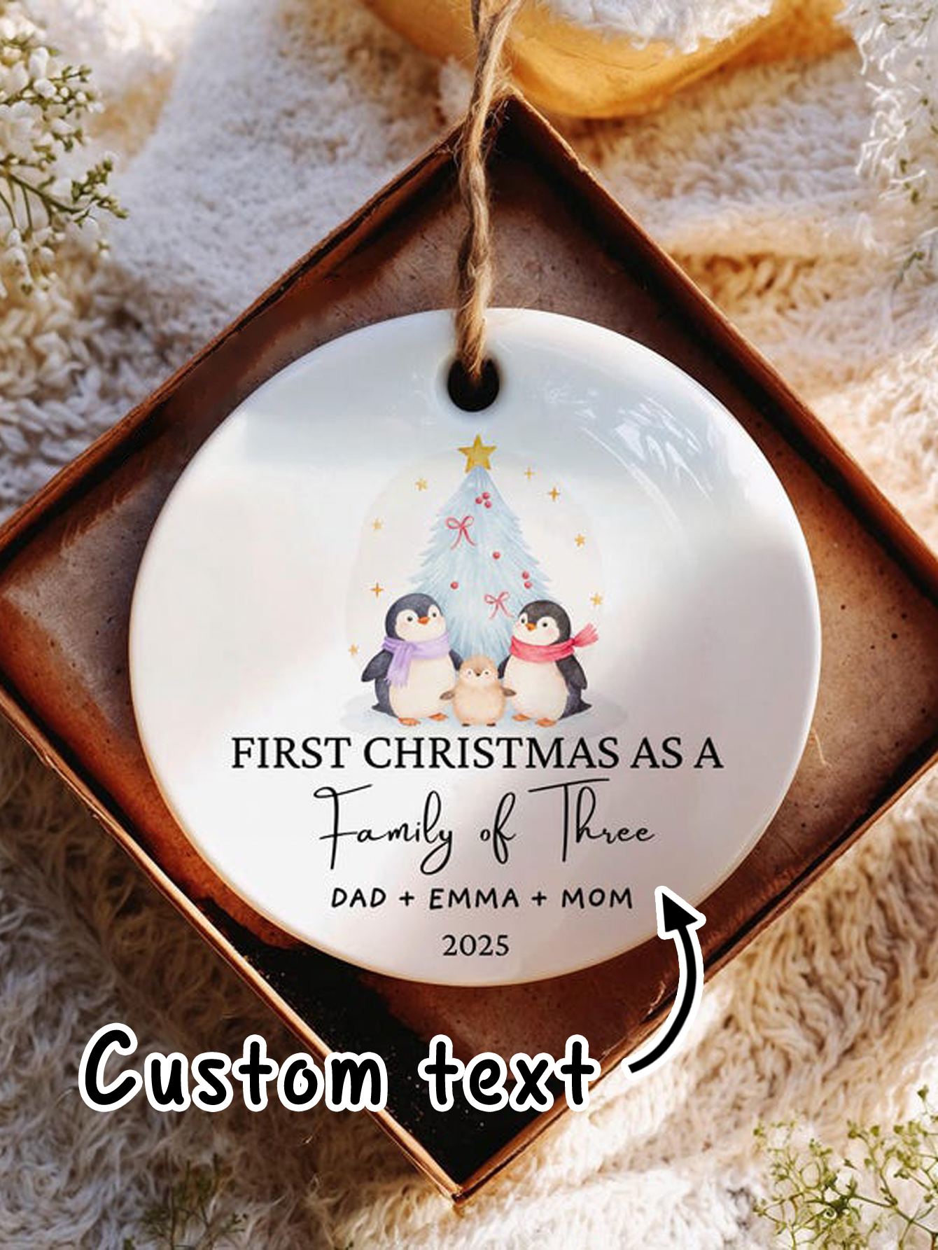 Custom Family Christmas Ornament Keepsake